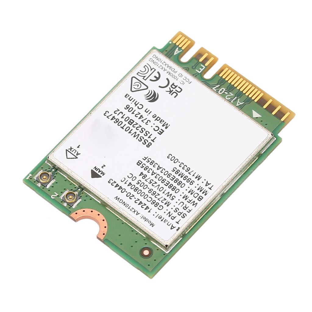 NGFF Network Card AX210 Standard NGFF M2 Triple Band 2.4G 5G 6G BT 5.2 MU MIMO WIFI6E Network Card
