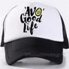 Кепка Good Life, повседневная простая сетчатая бейсболка, регулируемые шляпы Snapback для мальчиков и девочек, кепка дальнобойщика в стиле хип-хоп, уличная кепка для папы