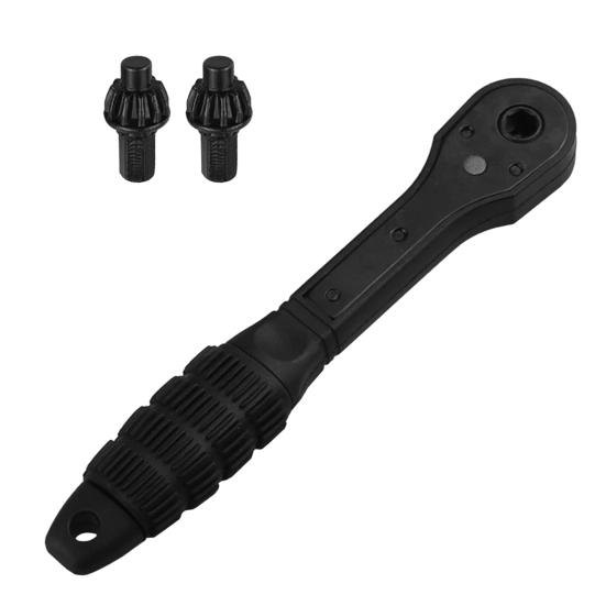 Ratchet Drill Chuck Key Wrench Anti-Slip Handle Ergonomic Multipurpose Universal Double Head Drill Press Chuck Key Mini Ratchet Spanner