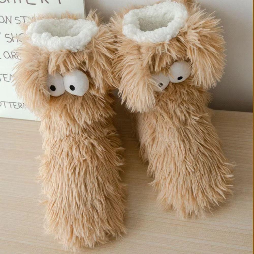 Fleece Lined Plush Socks Winter Thick Warm Socks Fleece Lined Socks  Christmas Gift