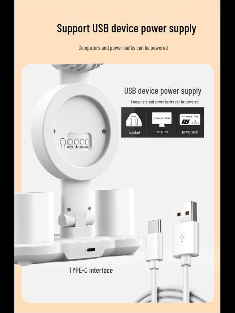 LED Dual-Purpose Study Desk Lamp: Eye Protection for Homework, Reading, Dormitory, or Bedside Use
