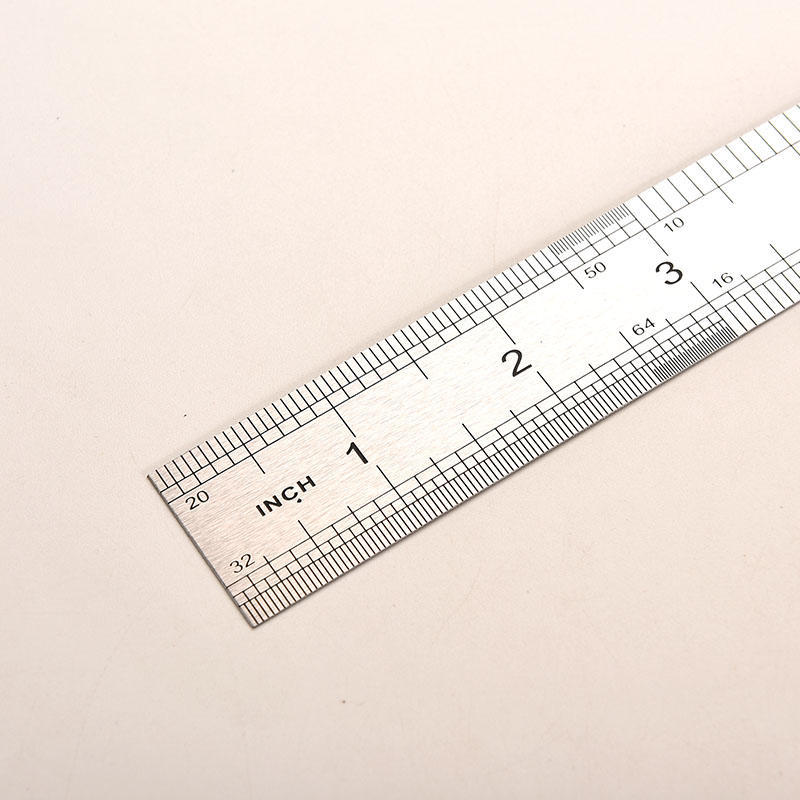 30Cm Stainless Metal Ruler Metric Rule Precision Double Sided Measuring Tool 3Cc
