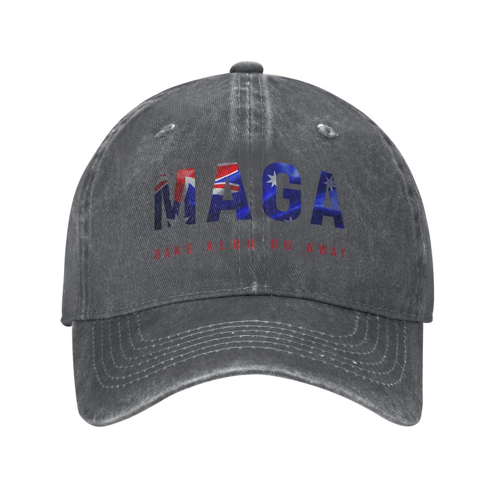 Make Albo Go Away MAGA Baseball Caps Classic Distressed Washed Australia Saying Snapback Hat Outdoor Workouts Adjustable Caps