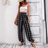 YYFS Women's Fashion Summer Spring Casual Geometric Print High Waist Trousers Pants & Capris