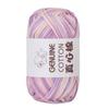 Cotton-Nylon Blend Rainbow Crochet Yarn Thick 80M Colorful Cotton Knitting Yarn Hand Woven Easy-to-See Stitches Beginner