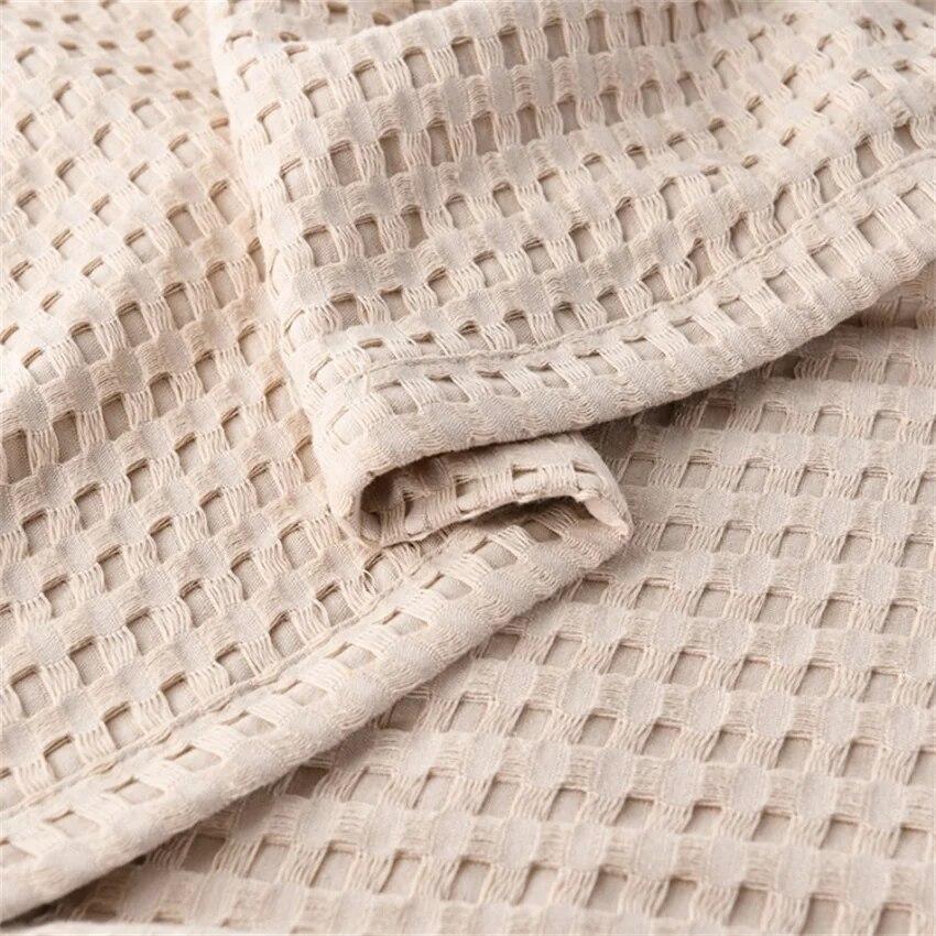 Одеяло в клетку из чистого хлопка, роскошное современное одеяло, вязаное тонкое одеяло, простое мягкое уютное покрывало для дивана, покрывала на кровать