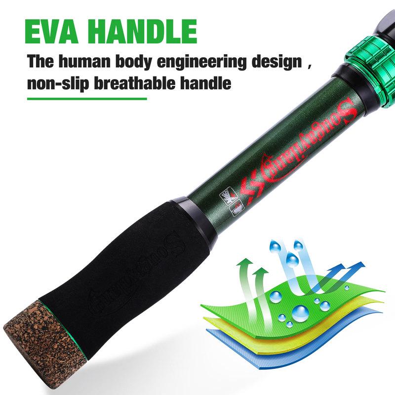 Спиннинговая удочка из углеродного волокна 1,8-2,4 м удочка для спортивной рыбалки на открытом воздухе