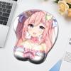 Аниме милые персонажи мультфильмов силиконовый запястье коврик для мыши компьютерная клавиатура коврик для мыши офис игровой кронштейн для запястья