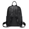 Soft Genuine Leather Feminine Large Casual Versatile Cowhide Shoulder Bags School Backpack Travel Multi-pockets