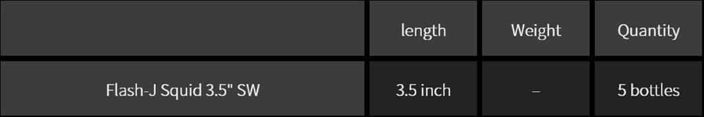 Fish Arrow Мягкая приманка Flash J Squid SW 3,5 дюйма, 5 шт. в упаковке #02 (3678)