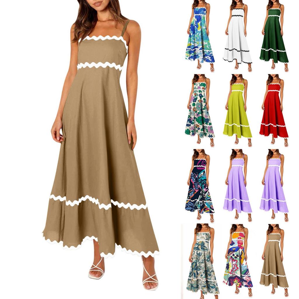 Женское модное сексуальное однотонное платье без рукавов с регулируемым ремешком и без бретелек