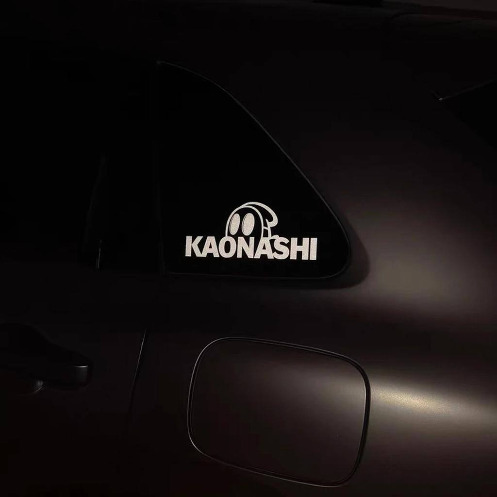 KAONASHI JDM Car Electric Motorcycle Sticker Front Guard Sticker Rear Window Windshield Sticker Reflective Car Stick