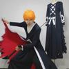 Аниме BLEACH Косплей Костюм Куросаки Ичиго Японский Манга Косплей Черно-белый Наряд Хэллоуин Ролевая Игра Форма для Мужчин