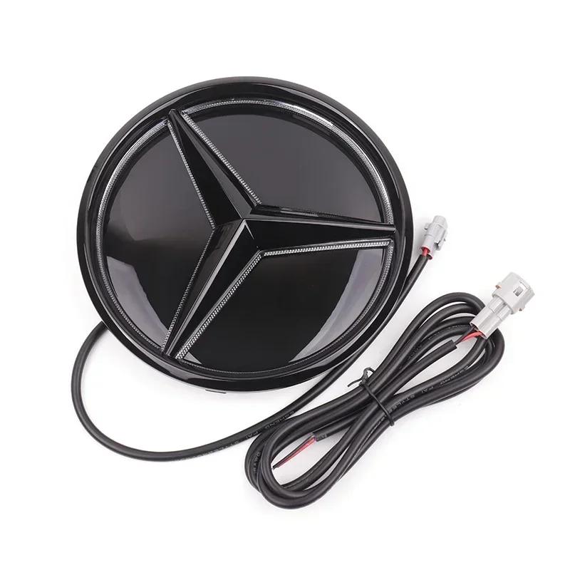 Для Mercedes Benz Светодиодная эмблема Подсветка Звезда на решетке радиатора Подсвечиваемый логотип Белый Синий Красный Значок W204 W205W213W253W166W176