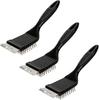 Barbecue Brush - GIGICIAL - 3 Pieces - Stainless Steel - Easy Cleaning - Color Black