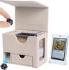 Колода Commander Box UP Кожаная Магнитная Застежка Коробка для Хранения Коллекционных Карт с Ложементом для Кубиков Вмещает 120+ для YuGiOh MTG TCG Спортивных Карт