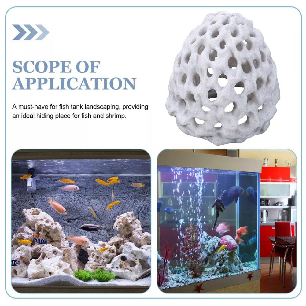 Multi Functional Shrimp House Water Grass Culture Dish Porous Breeding Simulation Hole Coral Ne O2Y0