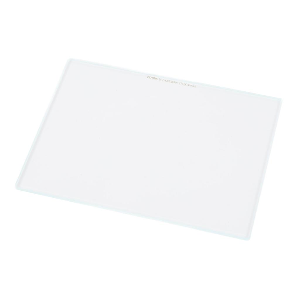 Square UV Filter 4x5.65 Inch Optical Glass High Definition Rectangular UV Protective Filter for Camera Lens Matte Box