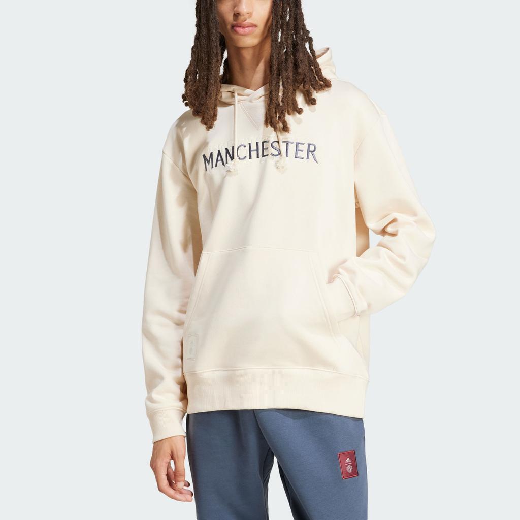 Adidas Сезонная толстовка с капюшоном цвета экрю для мужчин в уличном стиле IT4175