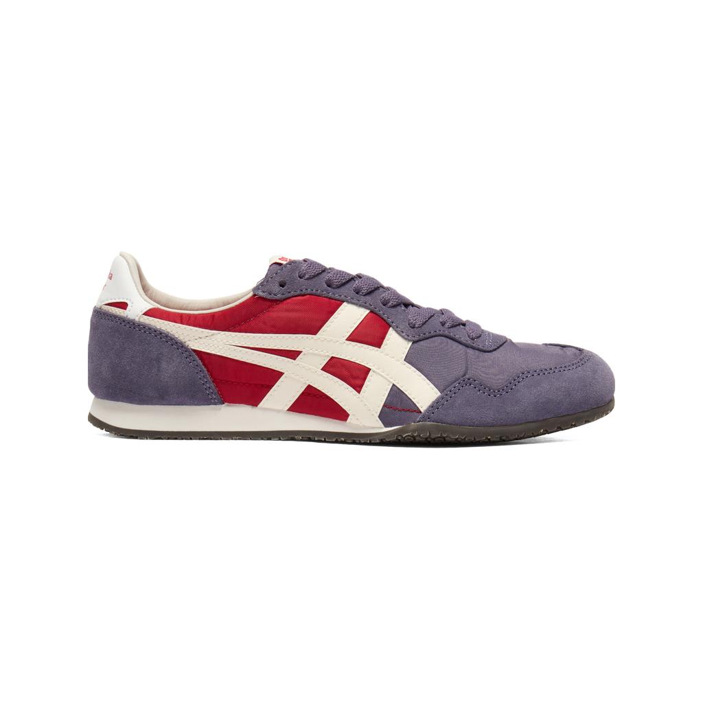 ONITSUKA TIGER Serrano Ретро Универсальные Повседневные Кроссовки Унисекс Фиолетовый Красный 1183B400-501