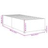 Bed Frame without Mattress Blue 90 x 190 cm Fabric