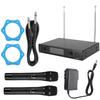 Портативный беспроводной микрофон UHF Handheld Dual для караоке, свадеб, публичных выступлений, вилка США