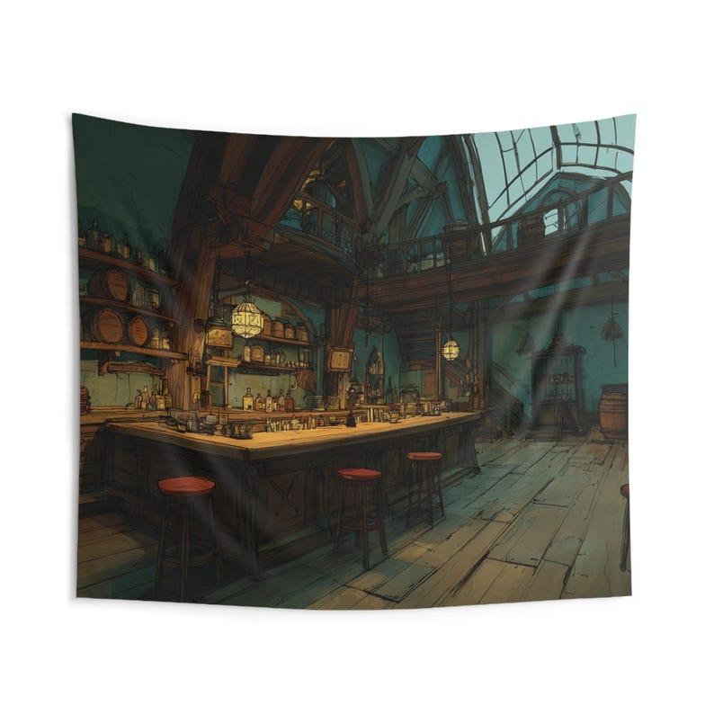 Electronic Game Bar tapestry