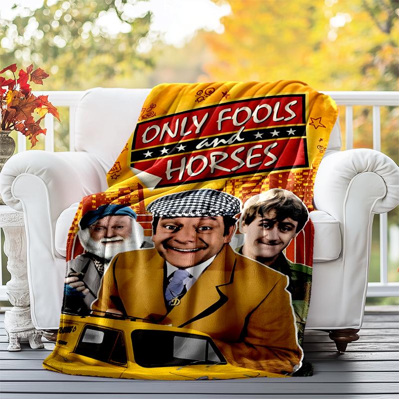 Only Fools and Horses Flannel Blanket Soft All-Season Throw, Design for Camping, Car Travel, Hiking Sofa, Bed, Office Perfect Gift for Parties