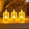 Bougie Chauffe-plat LED - AIMOONSA - AIMOONSA - Lot De 24 - Effet Cristal - Sans Flamme, À Piles