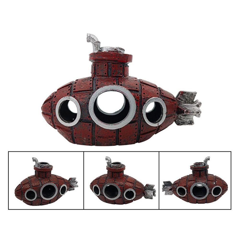 Home Decoration Broken Submarine Aquarium Ornament Fish Tank Decoration Wreck Undersea Boat