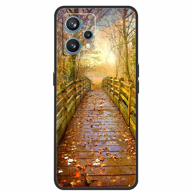 Чехол для Realme 9 RMX3521 Ударопрочный Мягкий силикон ТПУ Задняя крышка Для телефона Realme9 4G Чехлы Realme 9 6,4 дюйма Милый мультяшный чехол-сумка