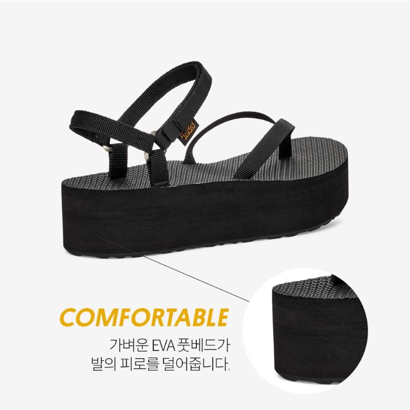 Teva Women S Flatform Sandal Slim Black Stvf2614630 Blk