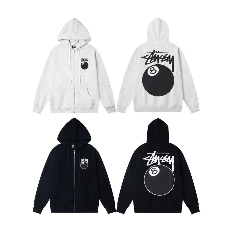 SS25BACK Ретро Худи на молнии High Street: Пришейте новую шляпу с вышитым логотипом-буквой