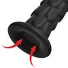 Fish Scale Anal Plug Three-Piece Suction Cup Silicone Anal Plug Extended Anal Strip Anal Vibrator Black Adult Sex Toy