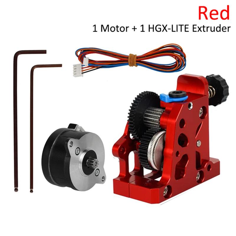 Экструдер HGX LITE Экструдер с двойной шестерней Редуктор из твердой стали Высокоскоростной двигатель Детали 3D-принтера для CR10 CR 10S Ender3 V2 VORON