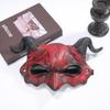 Halloween PU Ram Horn Devil Mask for Masquerade & Cosplay