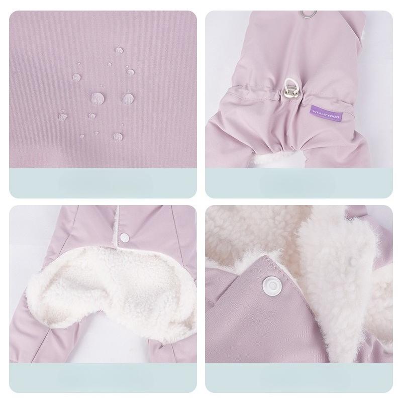 Pet Autumn/Winter Thick Plush Coat Four Leg Vest Thick Warm Jumpsuit Puppy Clothes Dog Clothes for Small Dogs