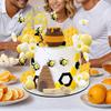 35x Bee Cake Toppers Honey Jar Topper Theme Party Decoration for Gender Reveal First