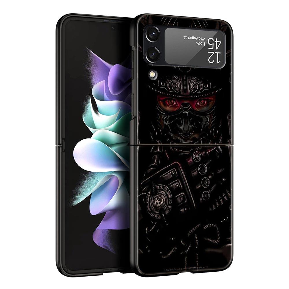 Чехол для телефона Samurai Oni Mask для Samsung Galaxy Z Flip 3 4 5, складной чехол для Samsung Z Flip3 Flip4, жесткий чехол-бампер для ПК