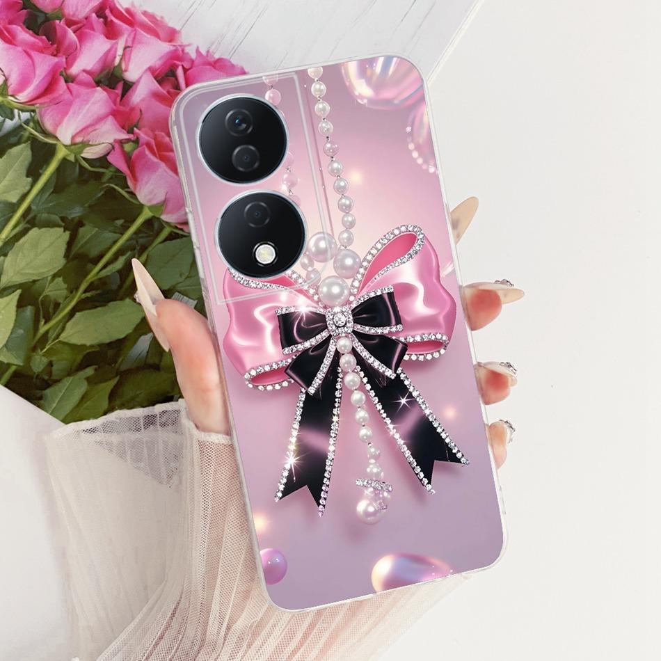 For Honor X7b CLK-LX2 2025 Cute Flower Butterfly Cat Painted Case For HonorX7b X 7B 4G 5G Soft Silicone TPU Phone Cases