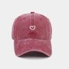 Washed Cotton Baseball Cap Women Men Soft Top Embroidered Love Retro Simple Snapback Hats For Women Outdoor Dad Hat