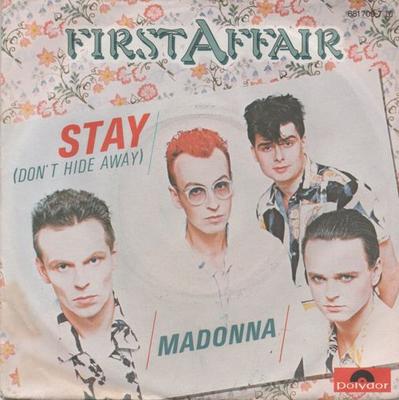 7-дюймовая пластинка FIRST AFFAIR Stay Dont Hide Away 8817097 POLYDOR 1985 Германия Танцевальная Электроника Б/у