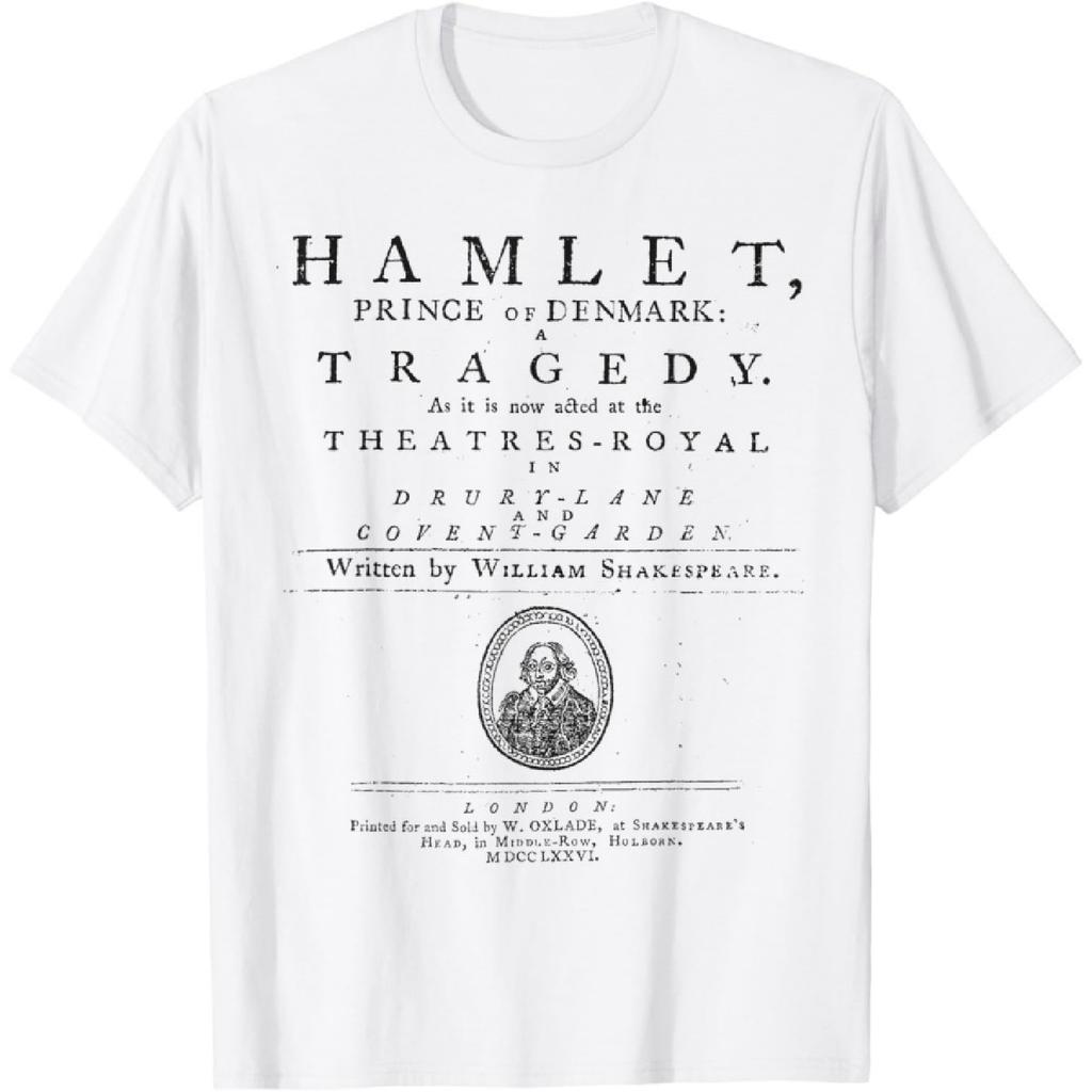Футболка с Уильямом Шекспиром Гамлет Подарок Литература Театр Футболка