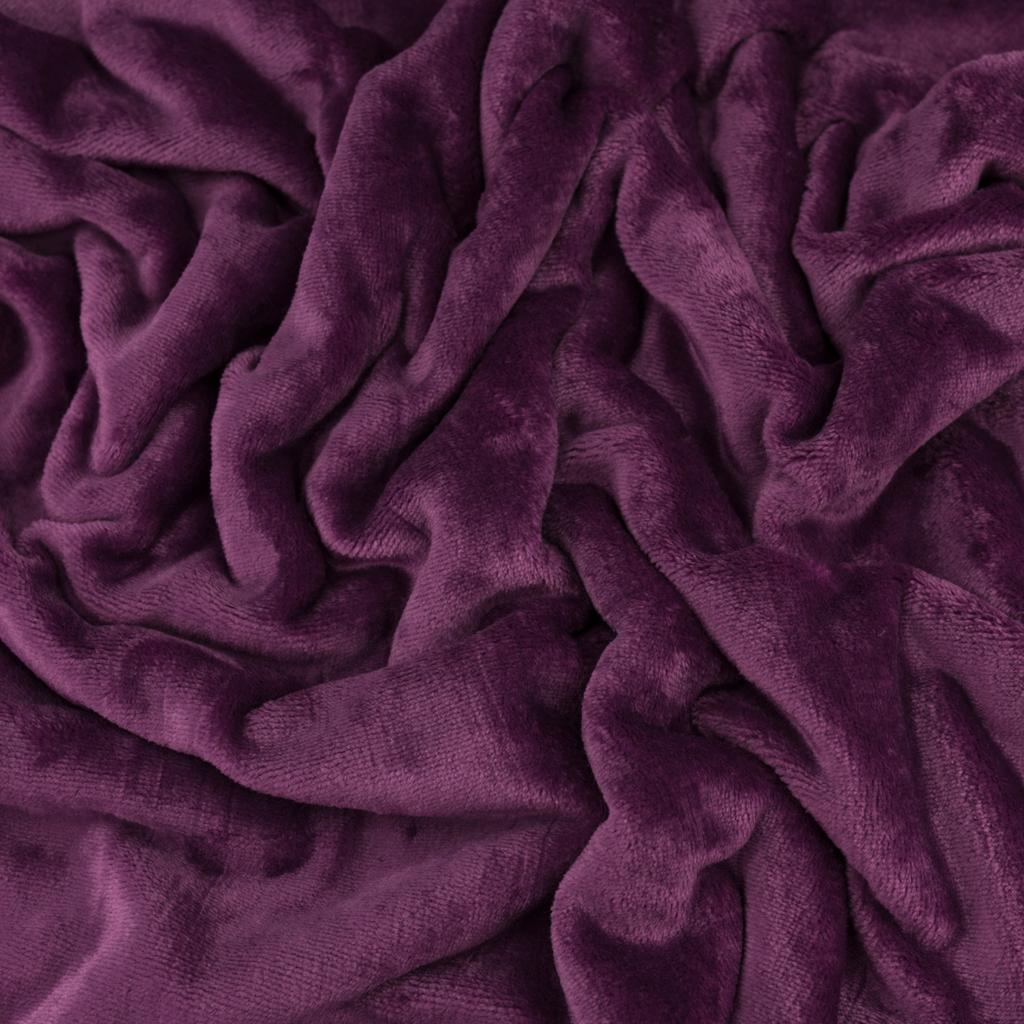 Minky fleece eggplant