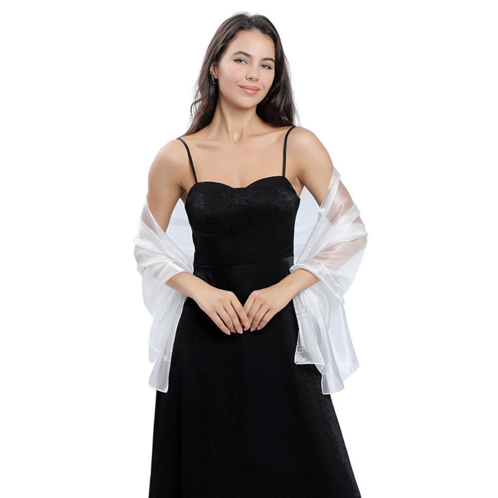 Bridal Scarf Pure Color Lady Cape Wraps Fashion Headscarf Women