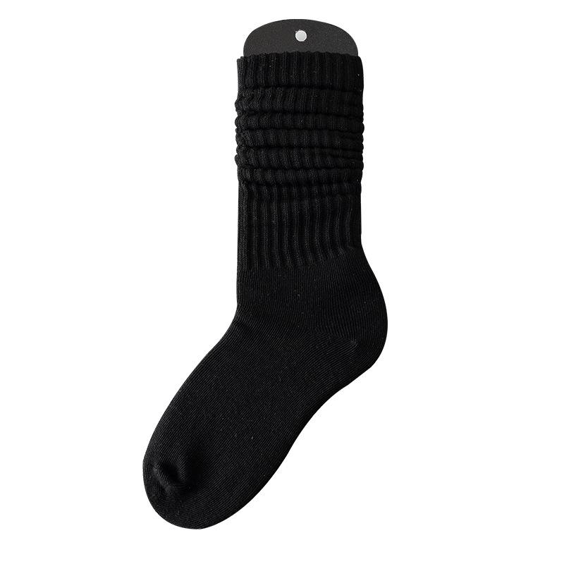 SYVISS Unisex Solid Color Scrunch Socks - Long Warm Leg Warmers, Slouch & Bubble Styles for Men and Women.