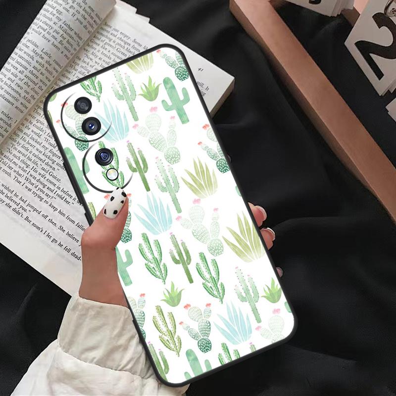 Чехол с узором кактуса для Honor X8 X9 X7 X6 a 8X 9X X9a Чехол для Honor Magic 5 Pro 10 50 70 90 Lite Coque