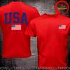 Funny Design Usa Flag Style Shirt Unisex Fashion Trendy Casual Clothing Stylish Tops Tee Shirt Leisure Tshirt Unisexs Tshirt