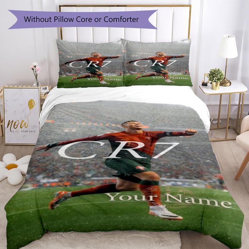 Cristiano Ronaldo Quilt Cover Set Suitable For Guest Room Soft Fabric Perfect Gift For Friends Family