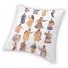 Women Strength Diversity Grace Square Pillowcase Polyester Linen Velvet Pattern Decorative Pillow Case Cushion Cover